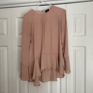 Peach Long Sleeve Blouse